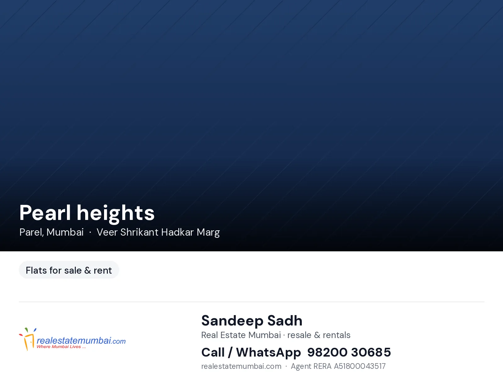 1 BHK apartment in Pearl heights, Parel, Mumbai