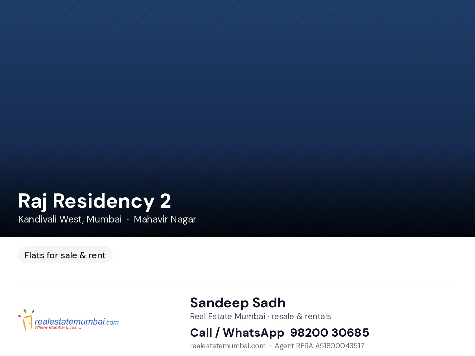 3.5 BHK apartment in Raj Residency 2, Kandivali West, Mumbai