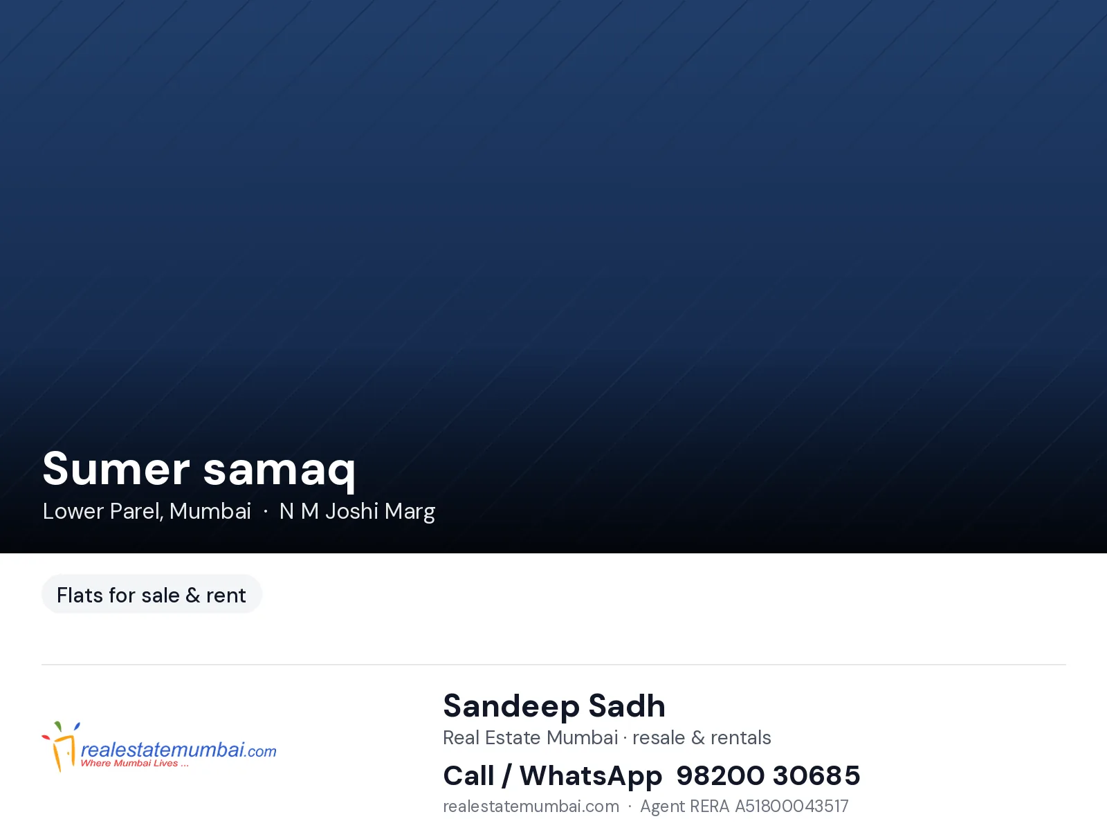 Sumer samaq, Lower Parel — photo 1