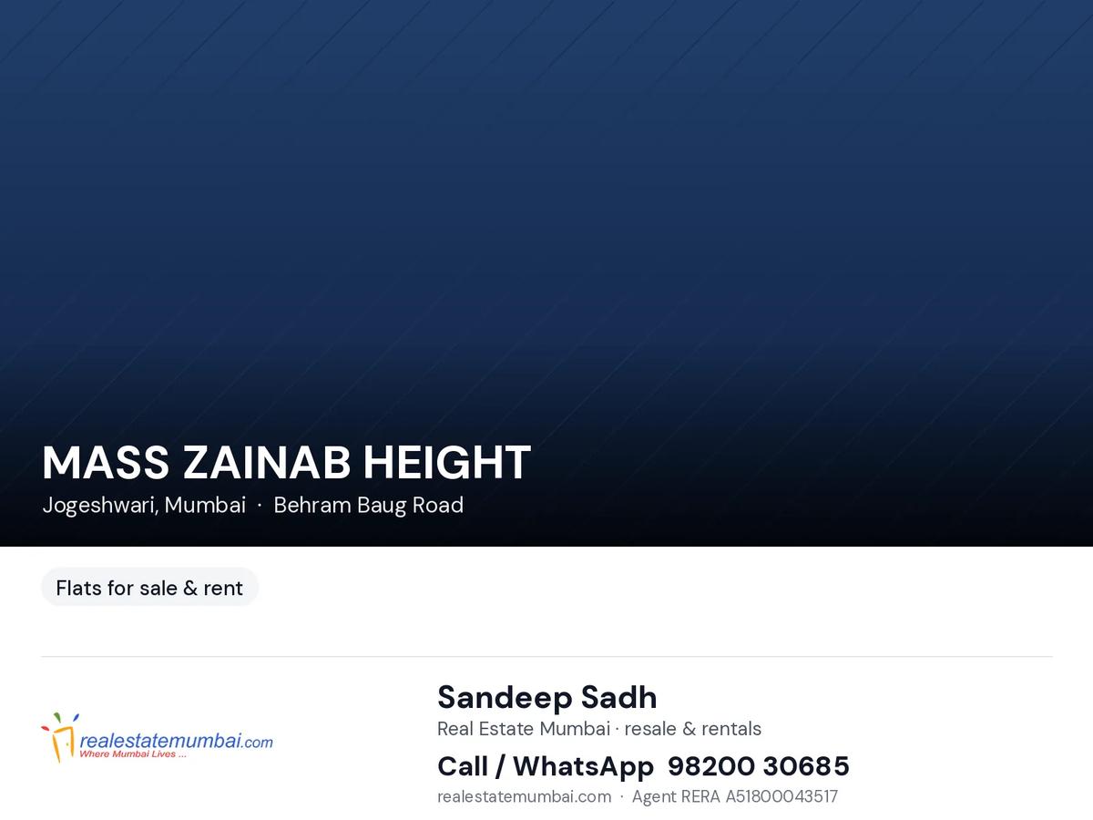 Mass Zainab Height, Jogeshwari