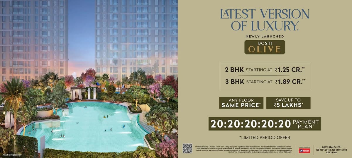 Dosti West County Olive, Thane West