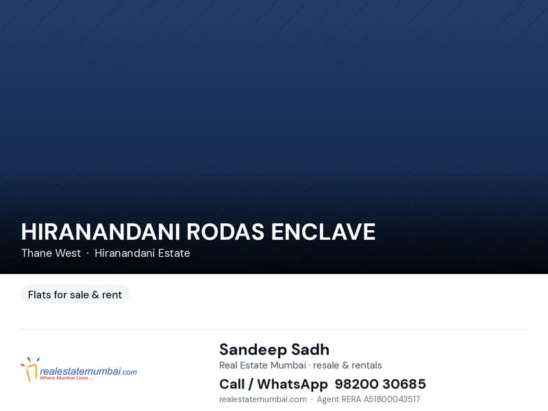 HIRANANDANI RODAS ENCLAVE in Thane West - Photo 1