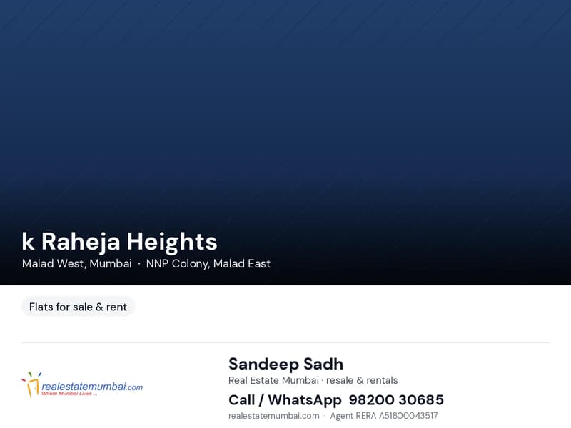 k Raheja Heights for rent