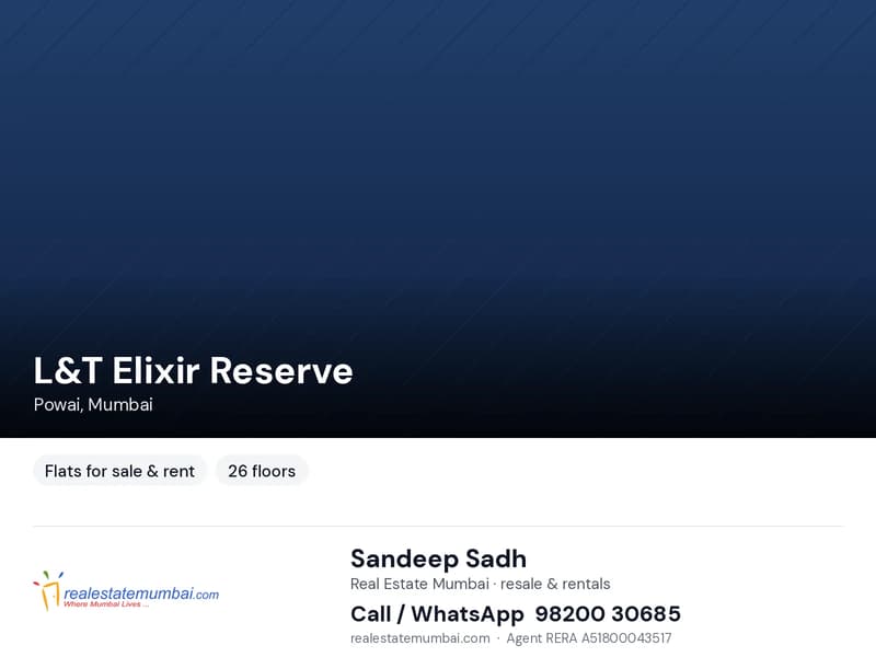 L&T Elixir Reserve for rent