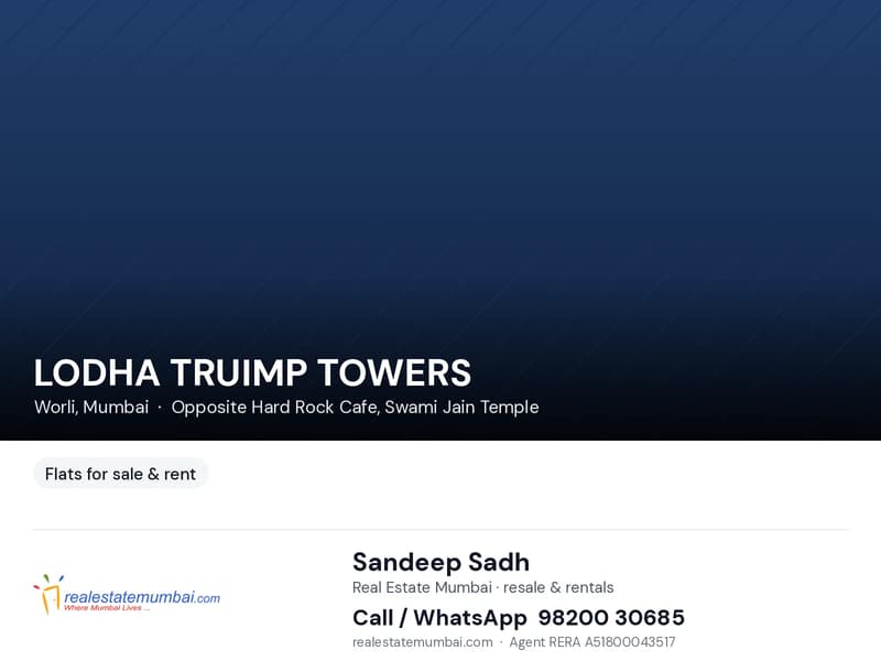 LODHA TRUIMP TOWERS for rent