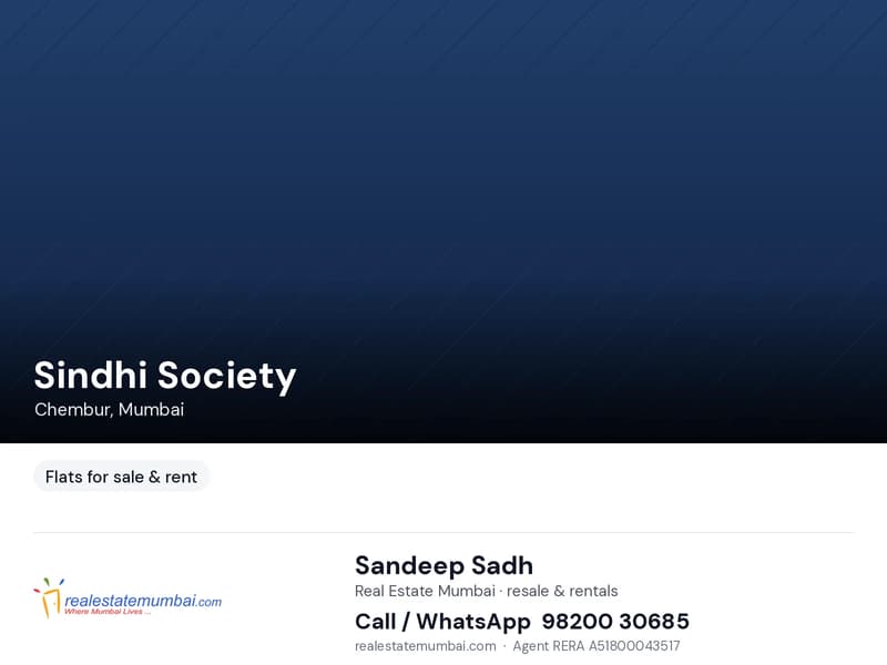 Sindhi Society for rent