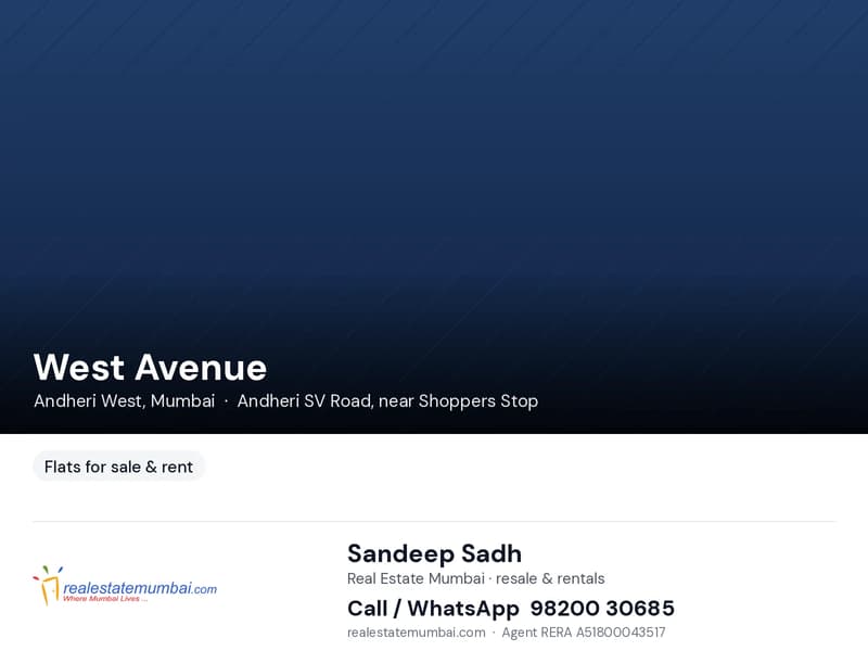 West Avenue for rent