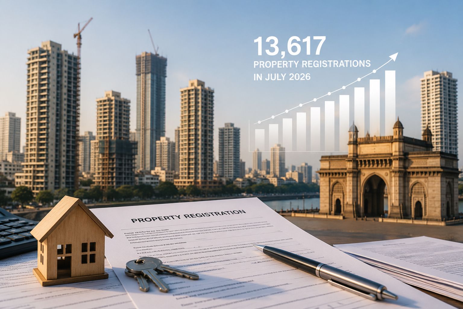 Mumbai Records 13,617 Property Registrations in July