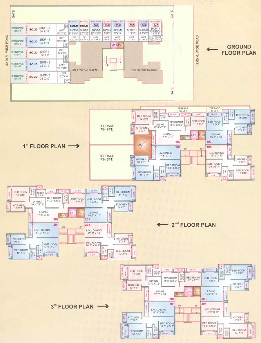 3 Classic Residency in Nerul