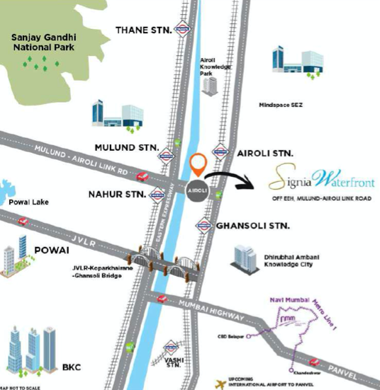 Signia Waterfront, Plot No. 1, Sector 12, Airoli, Navi Mumbai
