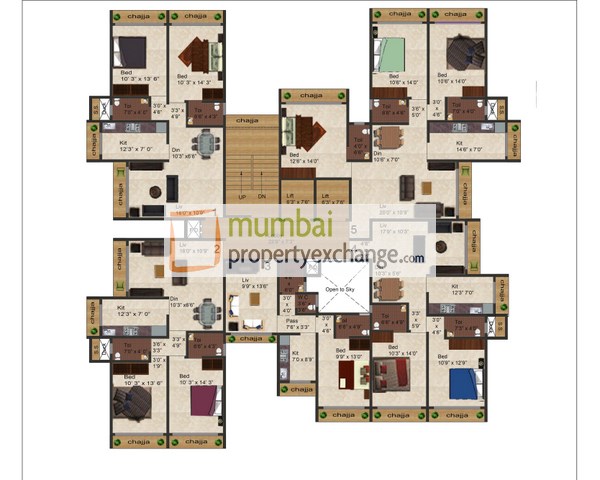 3 BHK Ostwal Tower