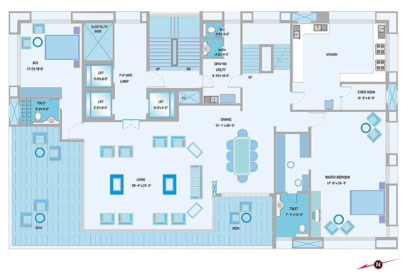 3 BHK Orbit Arya in Nepeansea Road