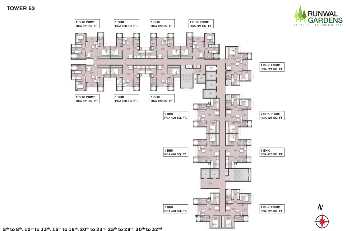 Runwal Gardens Phase 6A Bldg No. 53-54