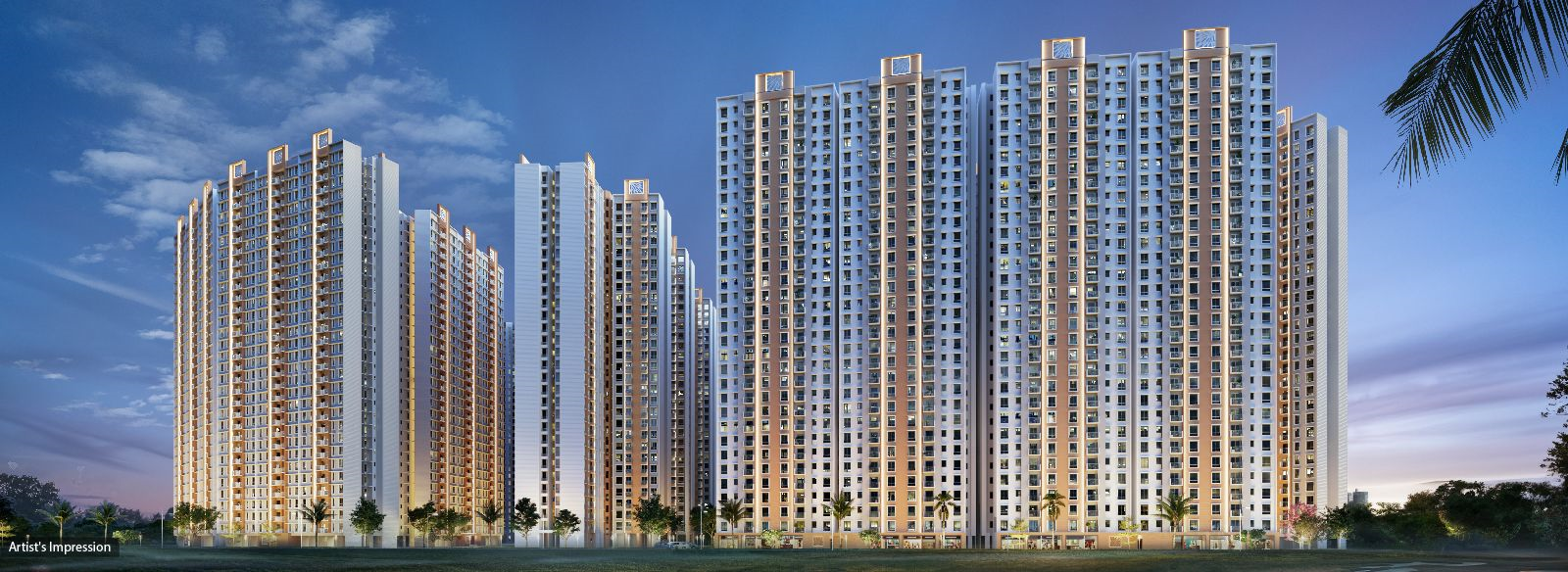 2 BHK Dosti West County in Thane West