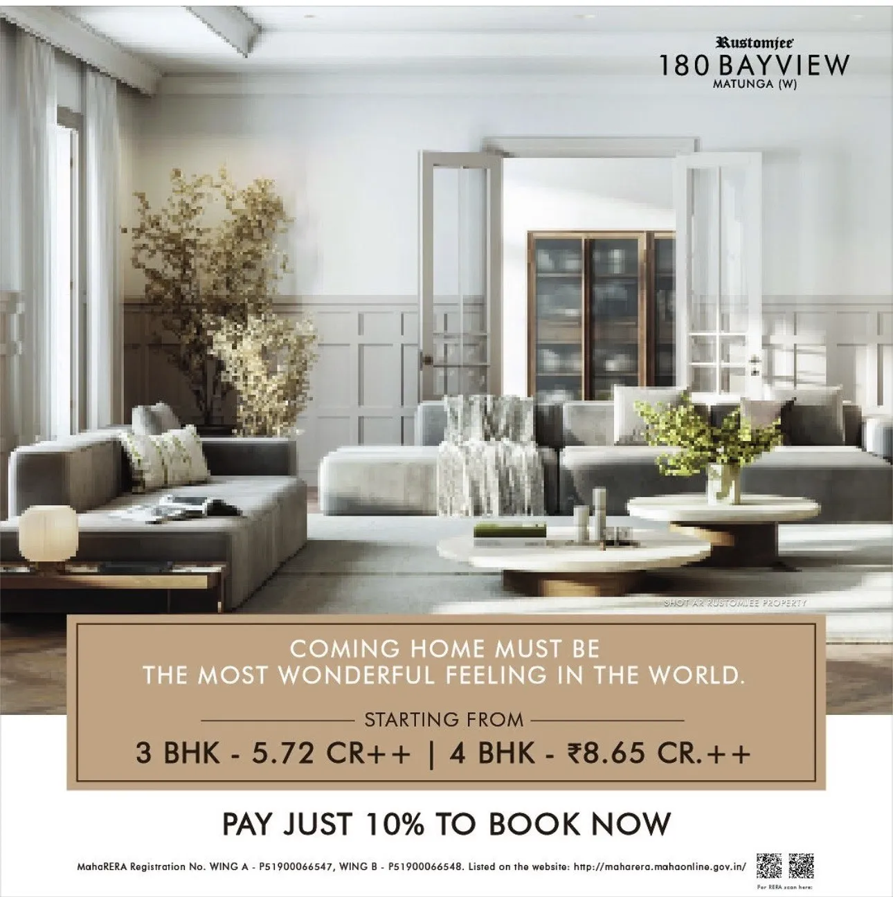 Rustomjee 180 Bayview in Matunga — new project in Mumbai
