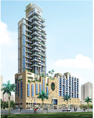 3 BHK Semi-Furnished in Orbit Grand , Lower Parel
