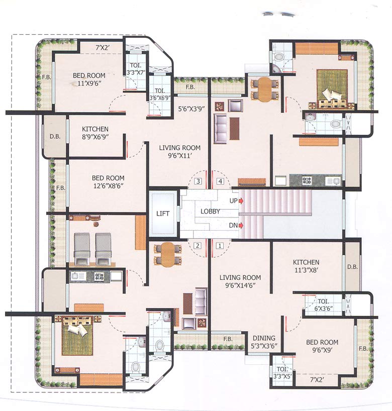 2 BHK Rishita Apartment in Mira Road