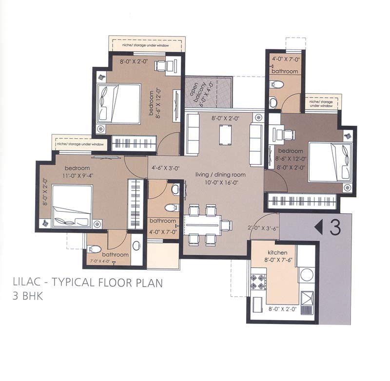 4 BHK Everest World Phase V in Thane West