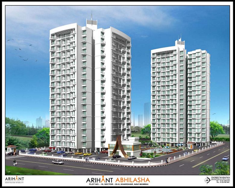 2 BHK Semi-Furnished in Arihant Abhilasha , Kharghar