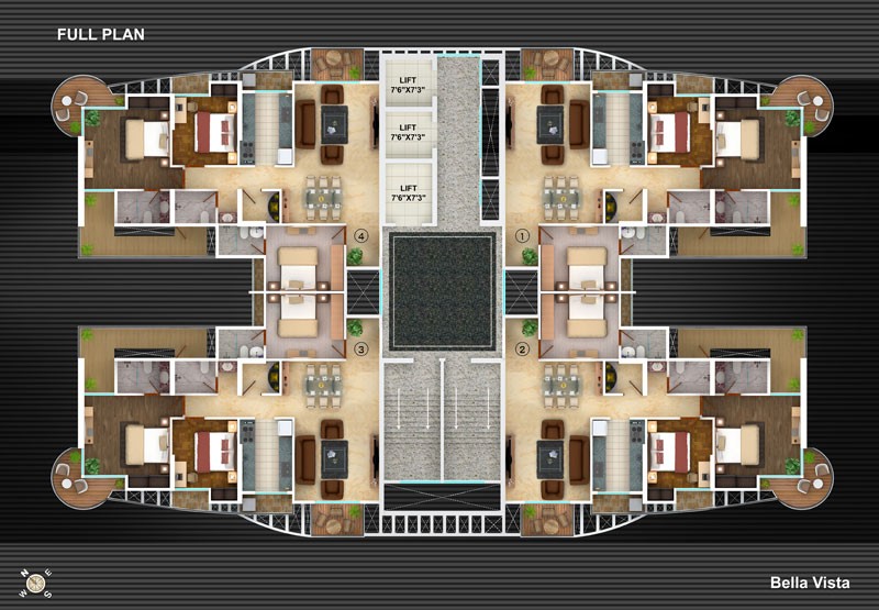 3 BHK Bella Vista in Thane West