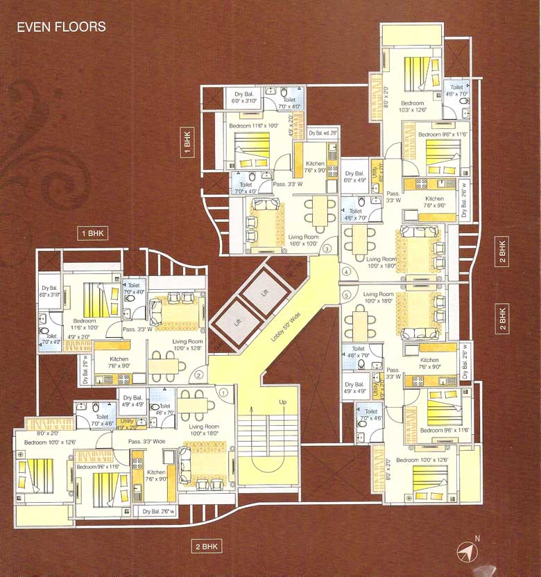 2 BHK Ajmera Onyx in Kalyan