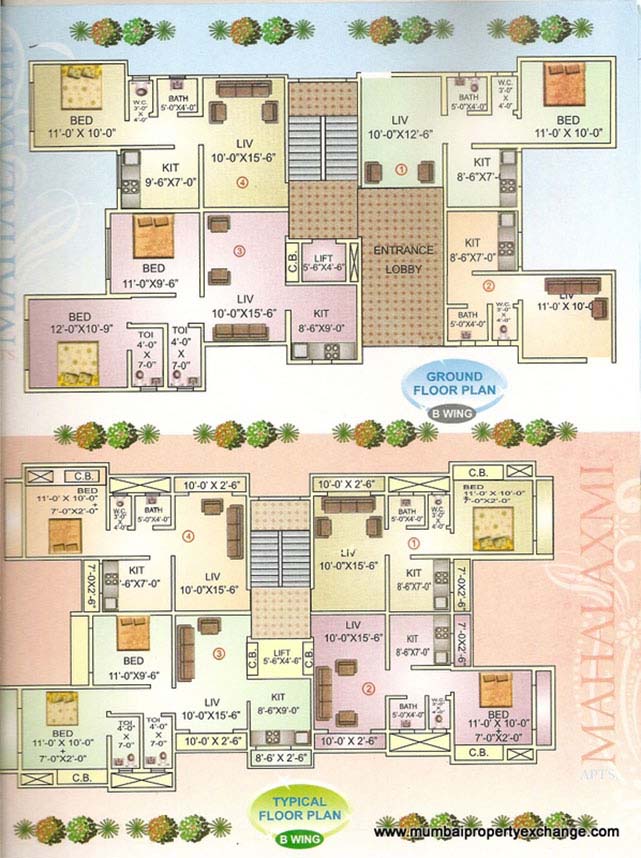 3 BHK Mahalaxmi Apartments