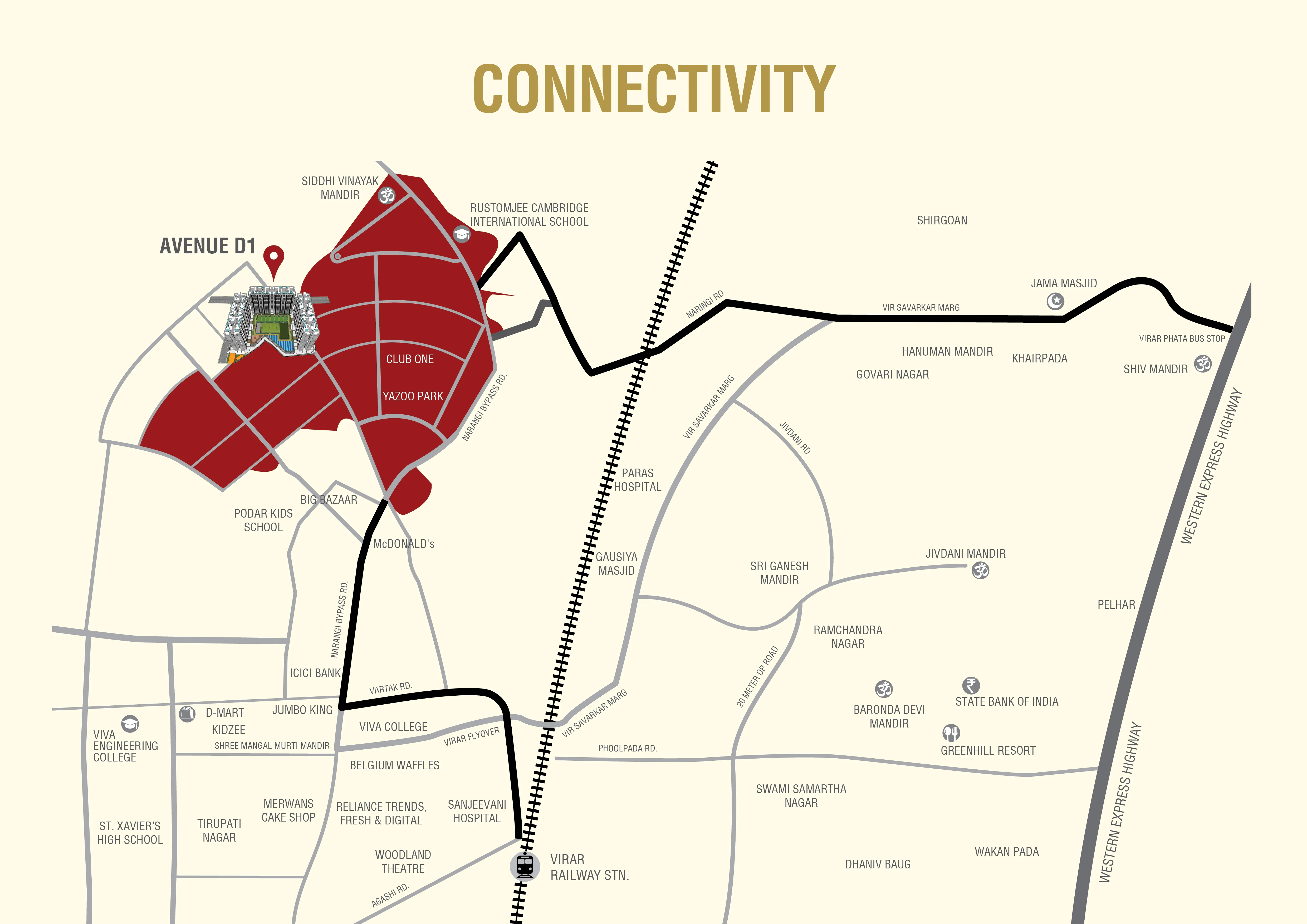 RUSTOMJEE VIRAR AVENUE D1 WING C AND WING D