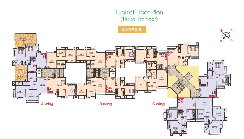 2 BHK Sanghvi Hills in Thane West
