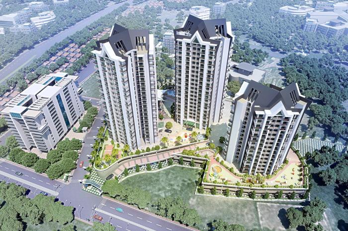 2 BHK Semi-Furnished in Span Trident , Bhayandar