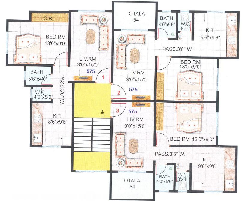 3 BHK Rai Residency in Kalyan