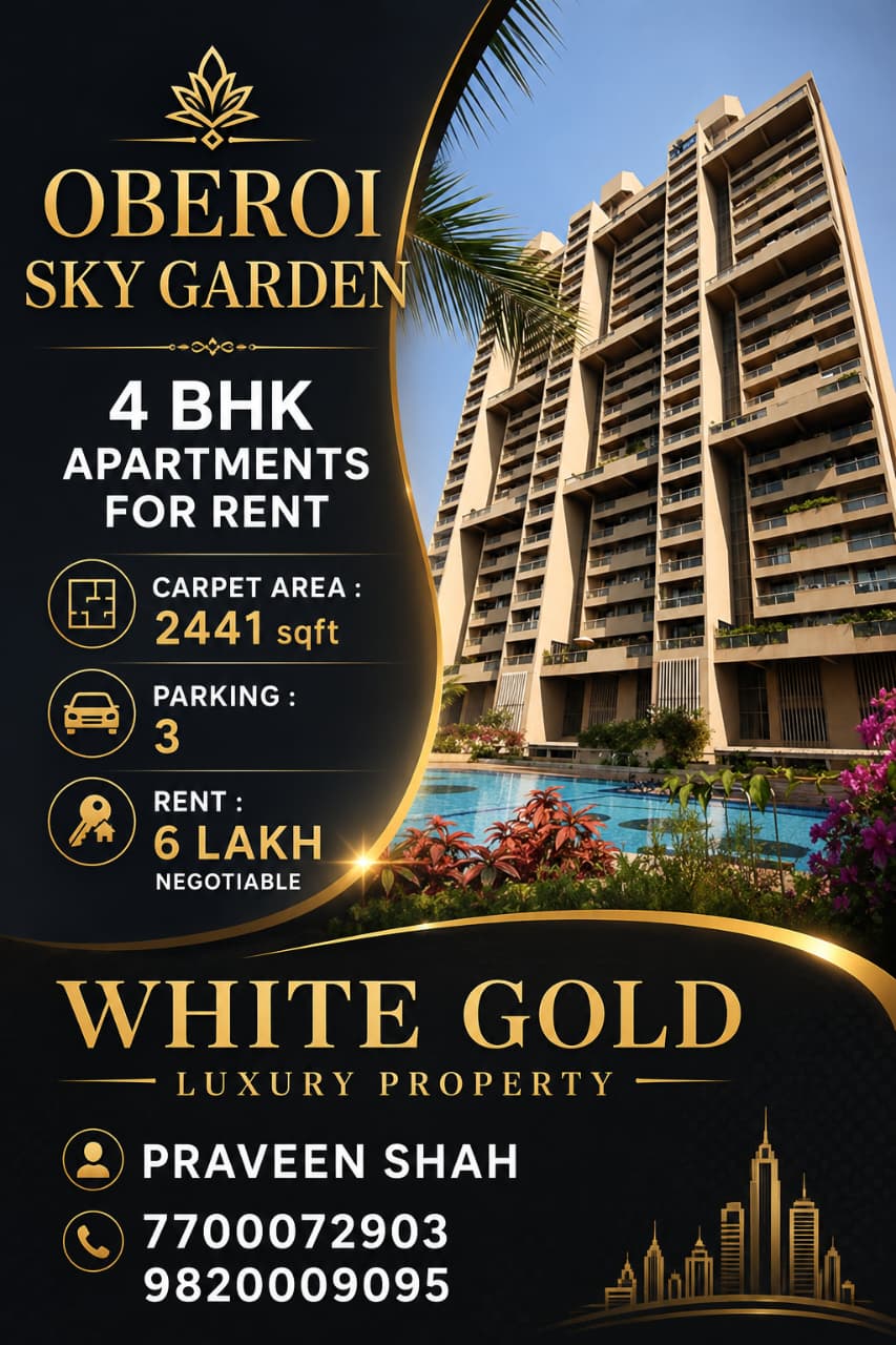 4 BHK Oberoi Sky Garden for Rent in Andheri West